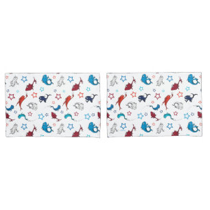 Dr. Seuss   One Fish Two Fish Star Pattern Pillowcase