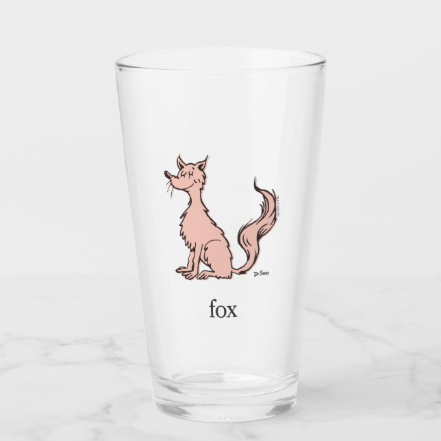 Dr. Seuss | Pink Fox Glass (Front)