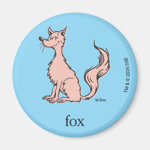 Dr. Seuss   Pink Fox Magnet