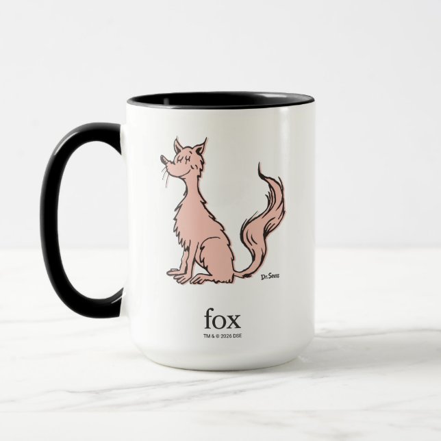 Dr. Seuss | Pink Fox Mug (Left)