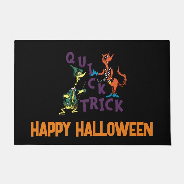 Dr. Seuss | Quick Trick Halloween Graphic Doormat (Front)