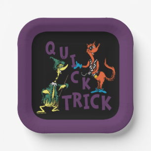 Dr. Seuss Quick Trick Halloween Graphic Paper Plate