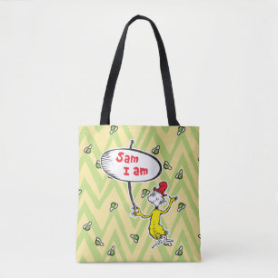 Dr. Seuss Sam-I-Am Holding Sign Tote Bag