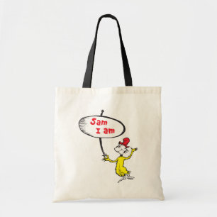 Dr. Seuss   Sam-I-Am Holding Sign Tote Bag