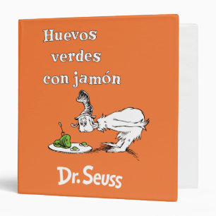 Dr. Seuss Spanish Green Eggs and Ham Binder