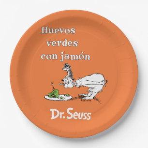 Dr. Seuss Spanish Green Eggs and Ham Paper Plate