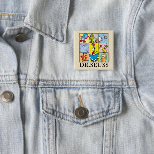 Dr. Seuss   Stories Graphic 2 Inch Square Button