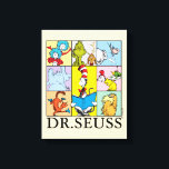 Dr. Seuss | Stories Graphic Canvas Print<br><div class="desc">Check out this fun graphic featuring several Dr. Seuss stories in a colourful grid!</div>
