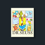 Dr. Seuss | Stories Graphic Canvas Print<br><div class="desc">Check out this fun graphic featuring several Dr. Seuss stories in a colourful grid!</div>