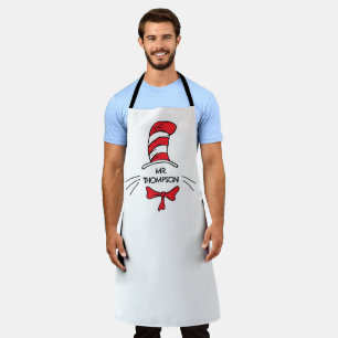Dr. Seuss   The Cat in the Hat Custom Teacher Name Apron