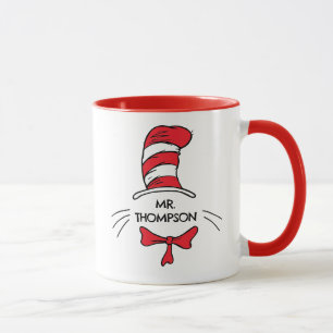 Dr. Seuss   The Cat in the Hat Custom Teacher Name Mug