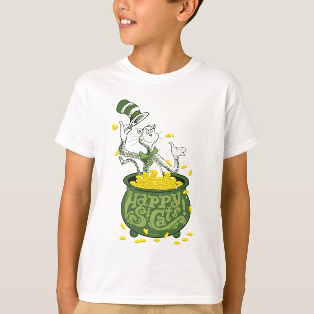 Dr. Seuss | The Cat in the Hat - Happy St. Cat's! T-Shirt (Front)