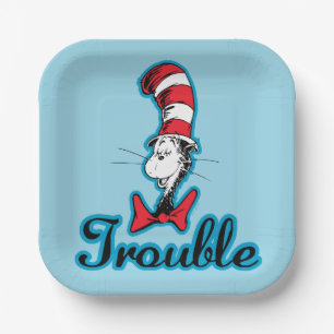 Dr. Seuss   The Cat in the Hat Trouble Paper Plate