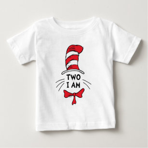 Dr. Seuss   The Cat in the Hat - Two I Am Birthday Baby T-Shirt