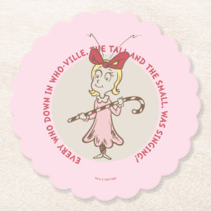 Dr Seuss The Grinch Cindy Lou Who Paper Coaster