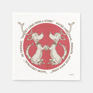 Dr Seuss   The Grinch   Max - Christmas Quote Napkin