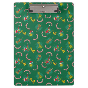 Dr. Seuss   The Grinch   Merry Grinchmas Pattern Clipboard