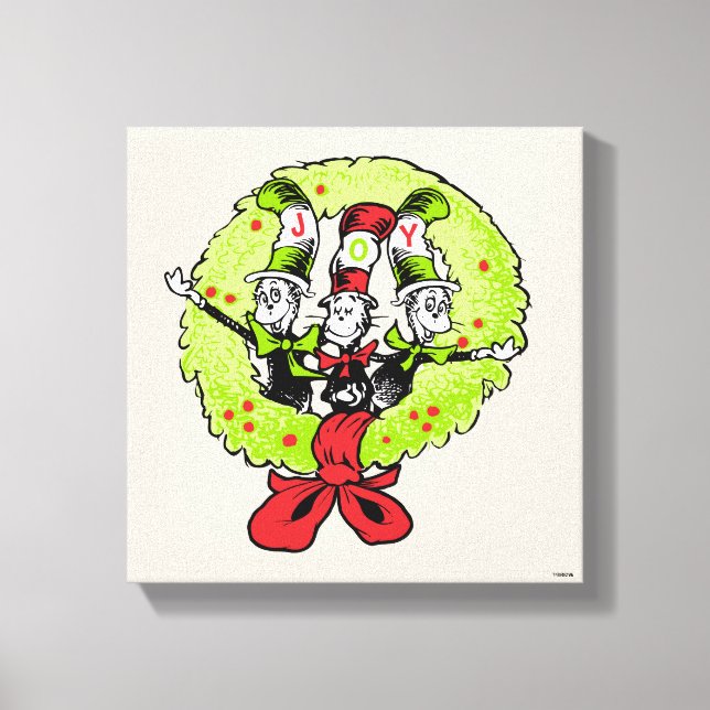 Dr Seuss | The Grinch | Who-ville Christmas Joy Canvas Print (Front)