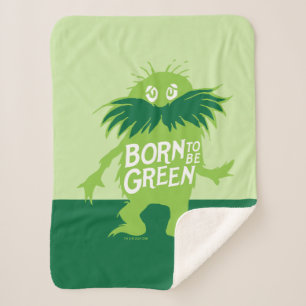 Dr. Seuss   The Lorax - Born To Be Green Sherpa Blanket