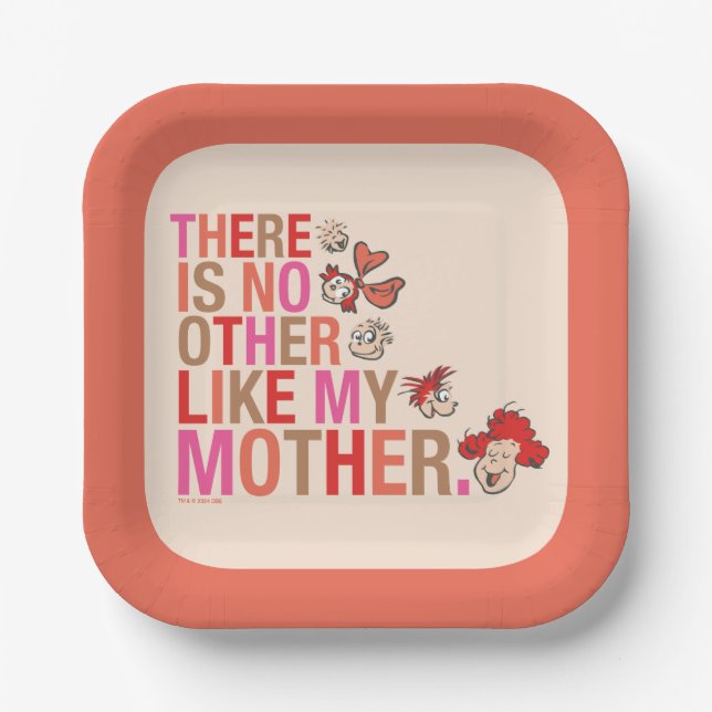 Dr. Seuss | There Is No Other Like My Mother Paper Plate (Front)