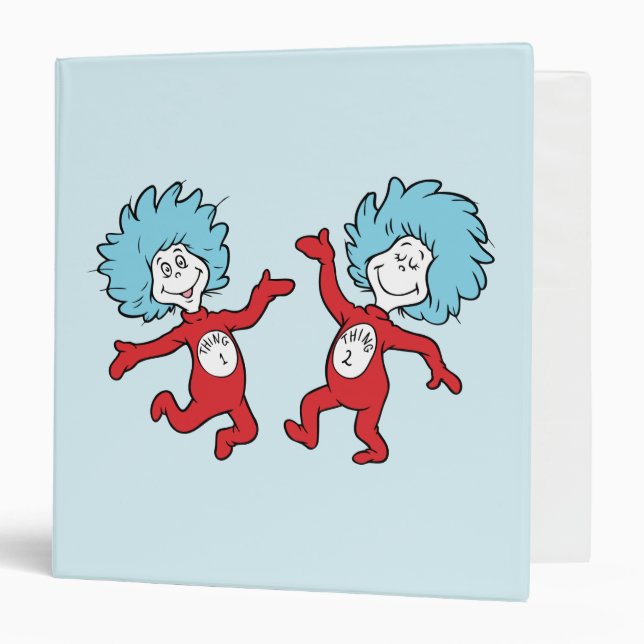 Dr. Seuss Thing 1 and Thing 2 Character Binder (Front/Inside)