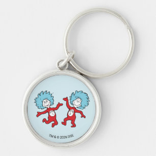 Dr. Seuss Thing 1 and Thing 2 Character Keychain