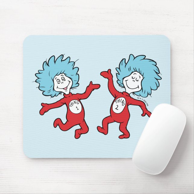 Dr. Seuss Thing 1 and Thing 2 Character Mouse Pad (With Mouse)