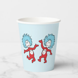 Dr. Seuss Thing 1 and Thing 2 Character Paper Cups