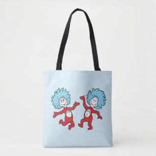 Dr. Seuss Thing 1 and Thing 2 Character Tote Bag