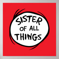 Dr. Seuss | Thing 1 Thing 2 - Sister of all Things