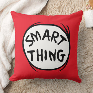 Dr. Seuss   Thing 1 Thing 2 - Smart Thing Throw Pillow