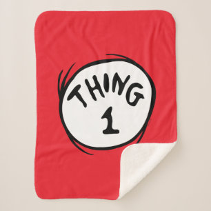 Dr. Seuss   Thing 1 Thing 2 - Thing 1 Sherpa Blanket