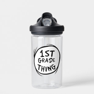 Dr. Seuss   Thing One Thing Two - 1st Grade Thing Water Bottle