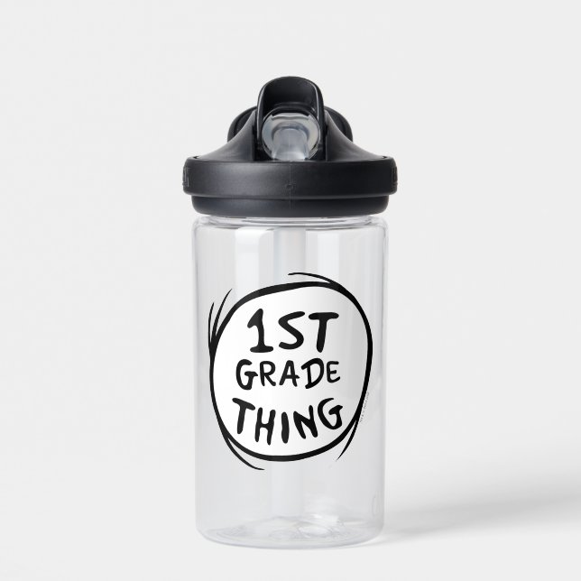 Dr. Seuss | Thing One Thing Two - 1st Grade Thing Water Bottle (Front)