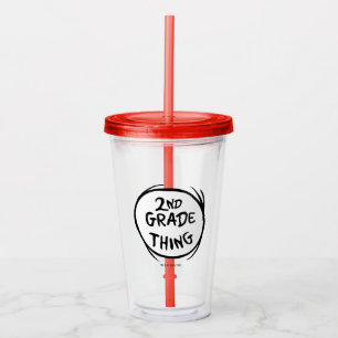 Dr. Seuss   Thing One Thing Two - 2nd Grade Thing Acrylic Tumbler