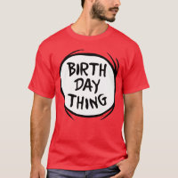 Dr. Seuss Thing One Thing Two - Birthday Thing