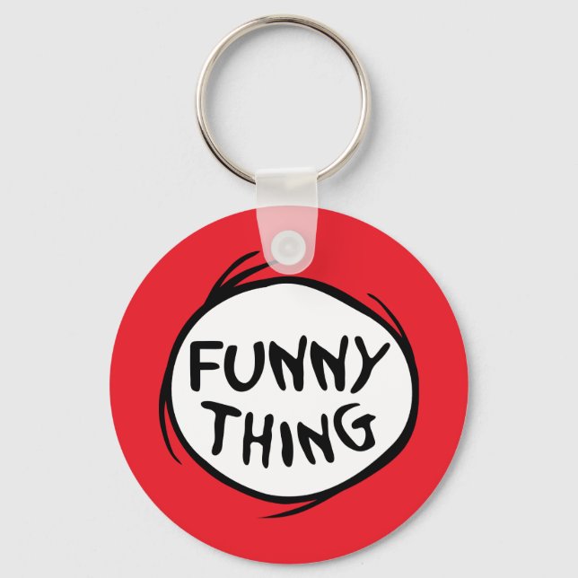 Dr. Seuss | Thing One Thing Two - Funny Thing Keychain (Front)