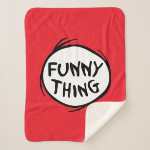 Dr. Seuss   Thing One Thing Two - Funny Thing Sherpa Blanket
