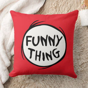 Dr. Seuss   Thing One Thing Two - Funny Thing Throw Pillow