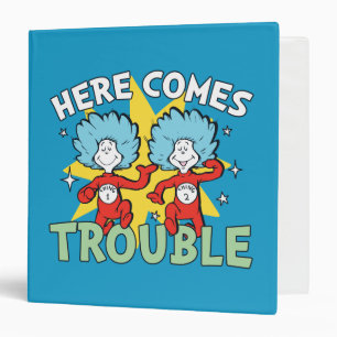 Dr. Seuss   Thing One Thing Two Here Comes Trouble Binder