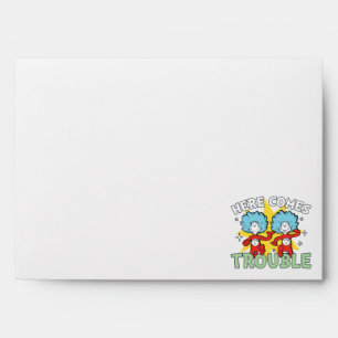 Dr. Seuss Thing One Thing Two Here Comes Trouble Envelope