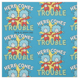 Dr. Seuss Thing One Thing Two Here Comes Trouble Fabric