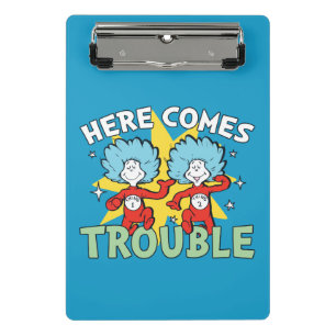 Dr. Seuss   Thing One Thing Two Here Comes Trouble Mini Clipboard