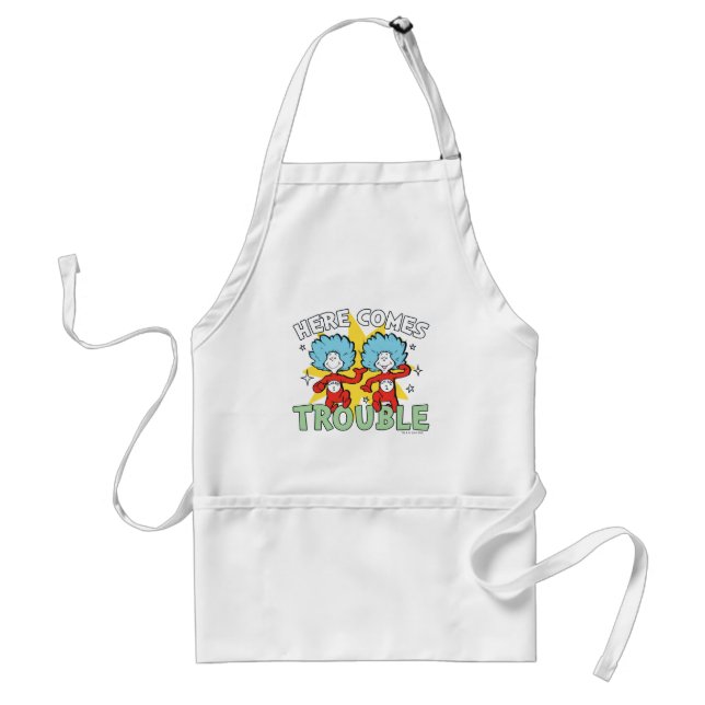 Dr. Seuss | Thing One Thing Two Here Comes Trouble Standard Apron (Front)