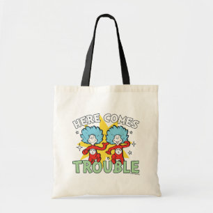 Dr. Seuss   Thing One Thing Two Here Comes Trouble Tote Bag