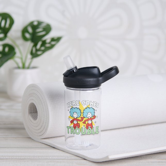 Dr. Seuss | Thing One Thing Two Here Comes Trouble Water Bottle (Yoga)