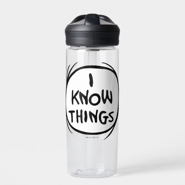 Dr. Seuss | Thing One Thing Two - I Know Things Water Bottle (Front)