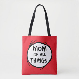 Dr. Seuss Thing One Thing Two - Mom of all Things Tote Bag