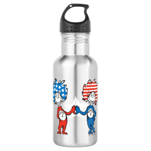 Dr. Seuss Thing One Thing Two Patriotic Graphic 532 Ml Water Bottle