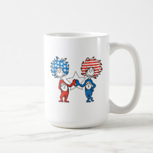 Dr. Seuss   Thing One Thing Two Patriotic Graphic Coffee Mug
